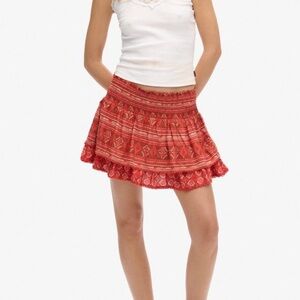 SUPERDRY vintage tiered mini skirt- US women’s 4  - NWT!